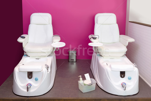Cui Pedichiura Scaun Spa Mobilier Roz Imagine De Stoc