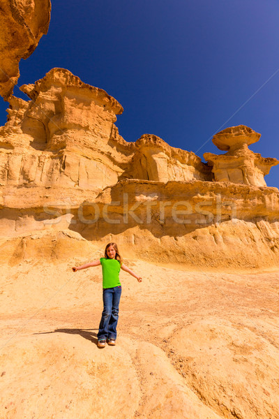 Bolnuevo Mazarron eroded sandstones Murcia Stock photo © lunamarina