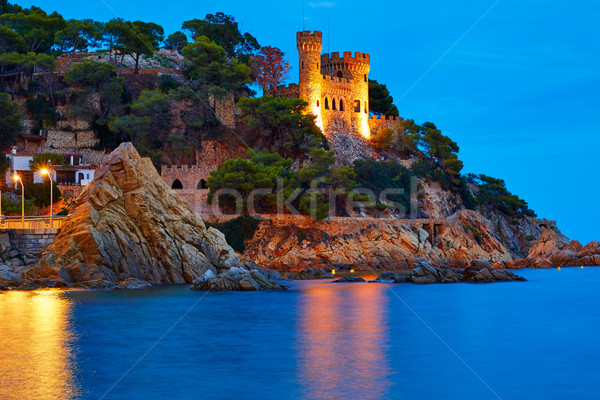 Stock photo: Lloret de Mar sunset at Costa Brava Catalonia