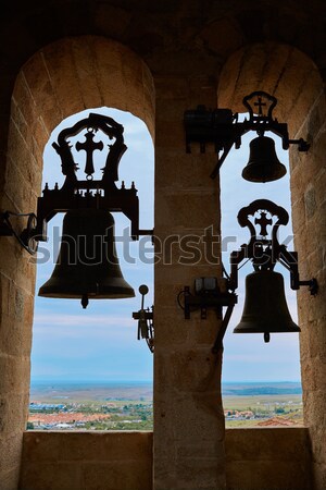 Concatedral de Santamaria Belfry bell Caceres Stock photo © lunamarina