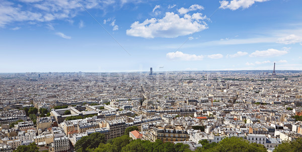 Stok fotoğraf: Paris · ufuk · çizgisi · montmartre · Fransa · gökyüzü