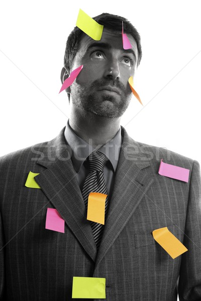 Om de afaceri complet memo stoc mesaj notiţe Imagine de stoc © lunamarina