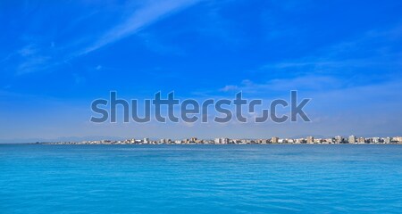 Stockfoto: Strand · Californië · palmbomen · sport · natuur · zee