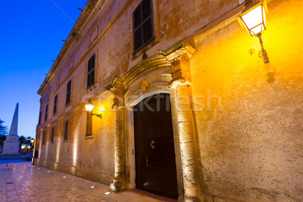 Ciutadella Menorca Major street in downtown Ciudadela Stock photo © lunamarina