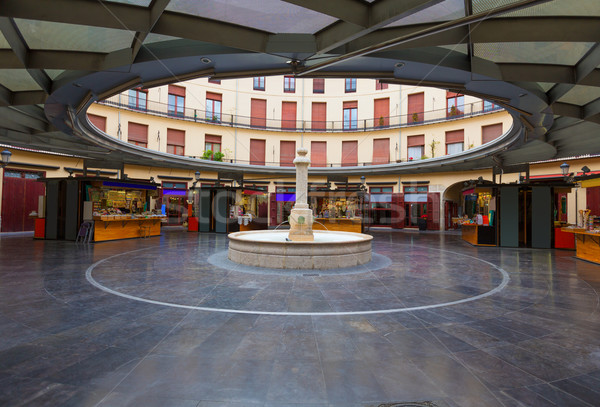 Valencia Plaza Redonda is a round square in Spain Stock photo © lunamarina
