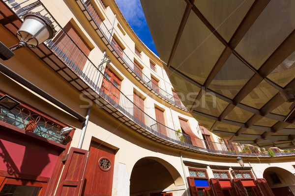 Valencia Plaza Redonda is a round square in Spain Stock photo © lunamarina