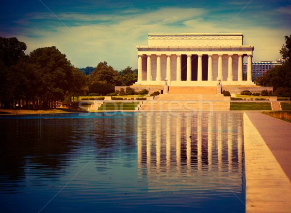 Abraham Lincoln Memorial reflection pool Washington Stock photo © lunamarina