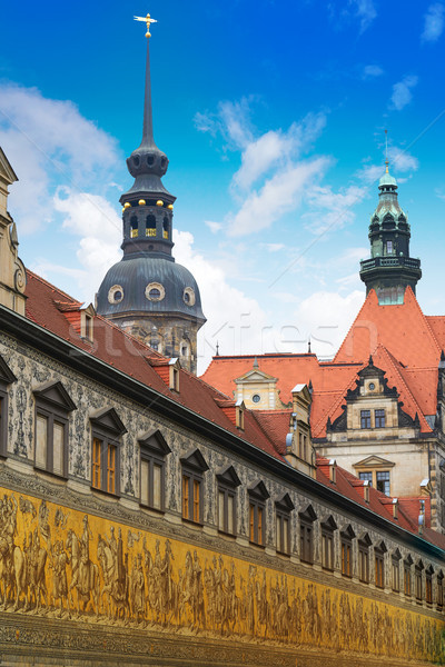 Дрезден Открытый небе город лет синий Сток-фото © lunamarina