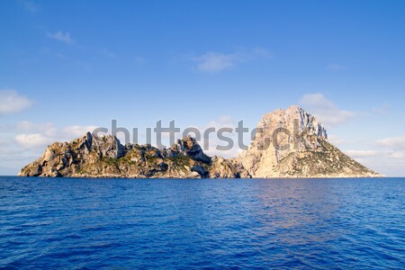 Ibiza Es Vedra island in Mediterranean blue Stock photo © lunamarina