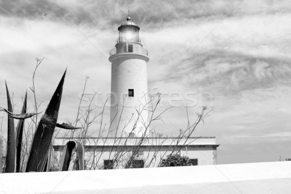Formentera La Mota lighthouse balearic islands Stock photo © lunamarina