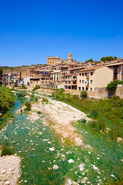 Stock photo: Valderrobles and Matarrana river in Teruel Spain