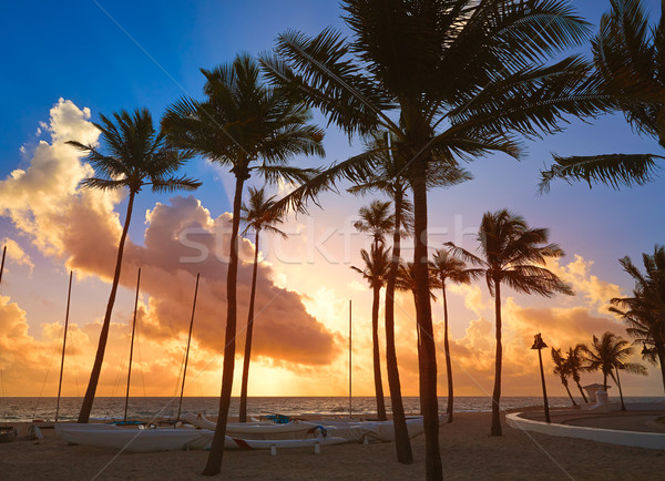 Fort lauderdale spiaggia sunrise Florida mattina USA Foto d'archivio © lunamarina