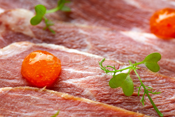 Stock photo: Iberian pork ham with XO sauce