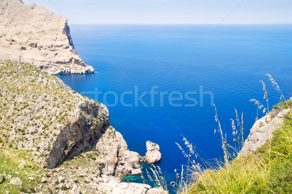 Formentor cape to Pollensa aerial sea view in Mallorca Stock photo © lunamarina