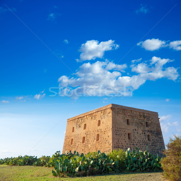 Tabarca island tower Torre de San Jose castle Alicante Stock photo © lunamarina