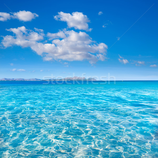 Mallorca Can Picafort beach in alcudia bay Majorca Stock photo © lunamarina