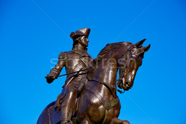 Boston Washington Monument Massachusetts USA Pferd Krieg Stock foto © lunamarina