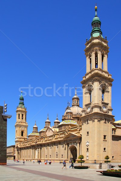 El Pilar Cathedral in Zaragoza city Spain outdoor Stock photo © lunamarina