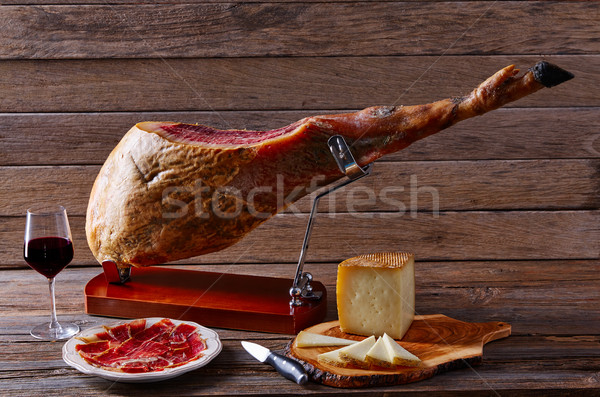 Iberian ham pata negra from Spain Stock photo © lunamarina