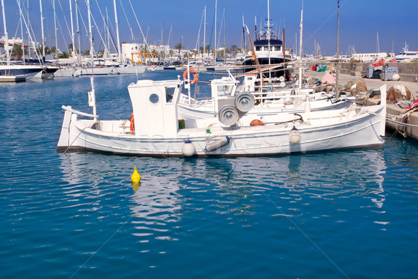 Formentera traditional llaut fisherboats Stock photo © lunamarina