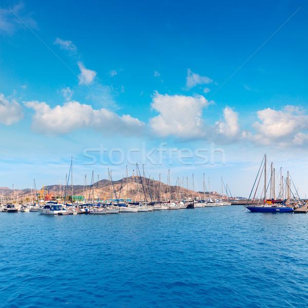 Cartagena Murcia port marina in Spain Stock photo © lunamarina