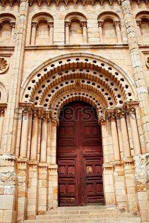 Katedrális ajtó Spanyolország gótikus ív épület Stock fotó © lunamarina