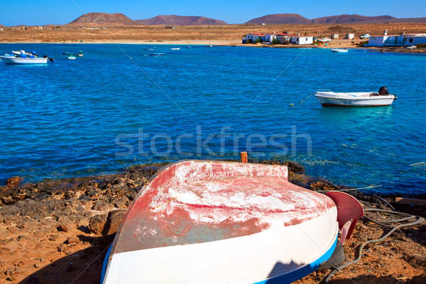 Canarias pueblo España playa paisaje mar Foto stock © lunamarina