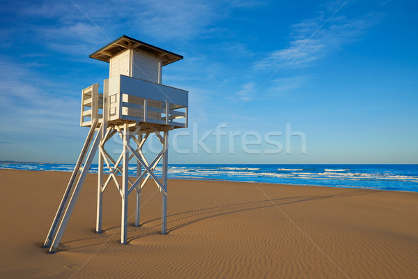 Strand Valencia Spanje middellandse zee hemel natuur Stockfoto © lunamarina