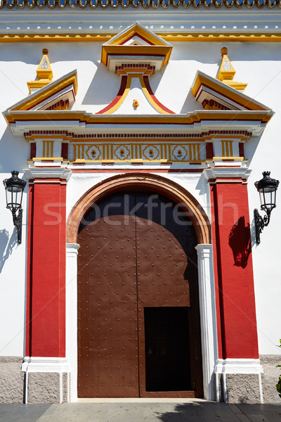 Guillena church on the via de la Plata way spain Stock photo © lunamarina