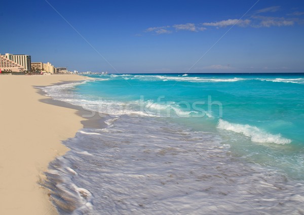 Cancun Caraïbes mer plage rive turquoise [[stock_photo]] © lunamarina