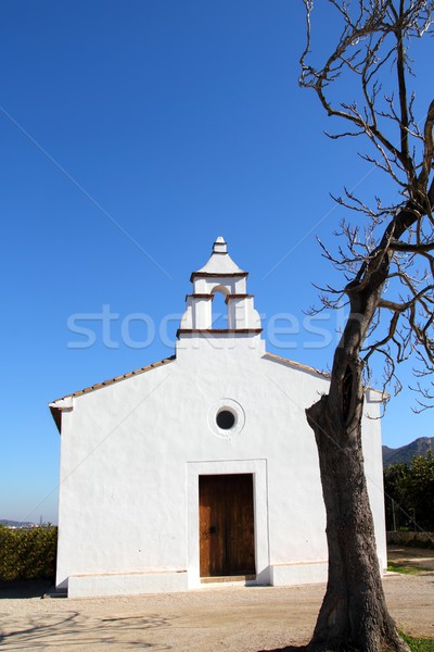Ermita la Xara Simat de la Valldigna white church Stock photo © lunamarina