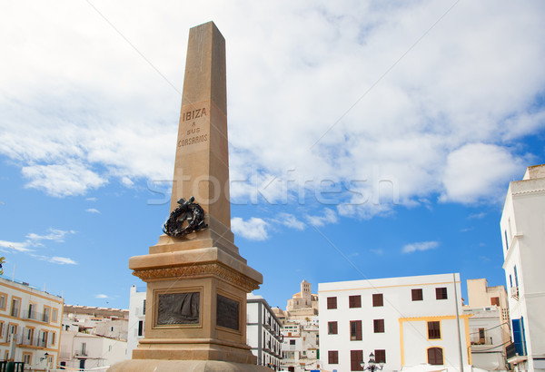 Eivissa Ibiza town corsair monument Stock photo © lunamarina