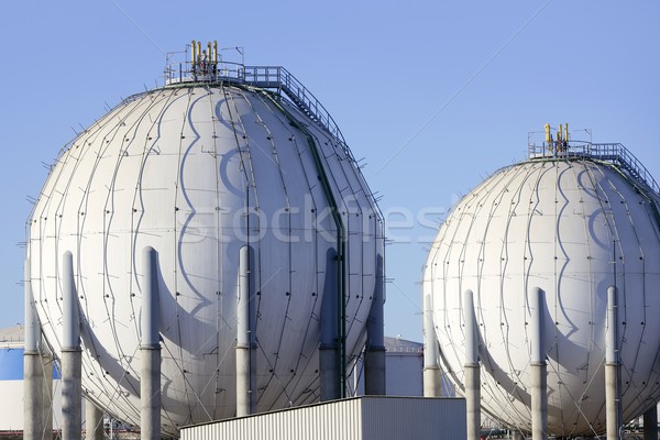 Big chemical tank petrol container oil industry Stock photo © lunamarina