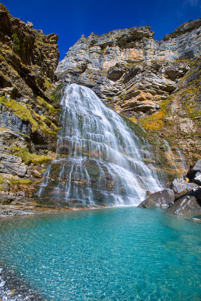 Cascada Cola de Caballo at Ordesa Valley Pyrenees Spain Stock photo © lunamarina