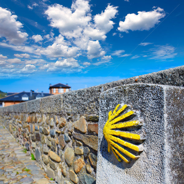 Way of Saint James by Molinaseca El Bierzo Leon Stock photo © lunamarina