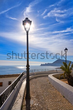 Latarni Walencja Hiszpania morze Śródziemne morza plaży Zdjęcia stock © lunamarina