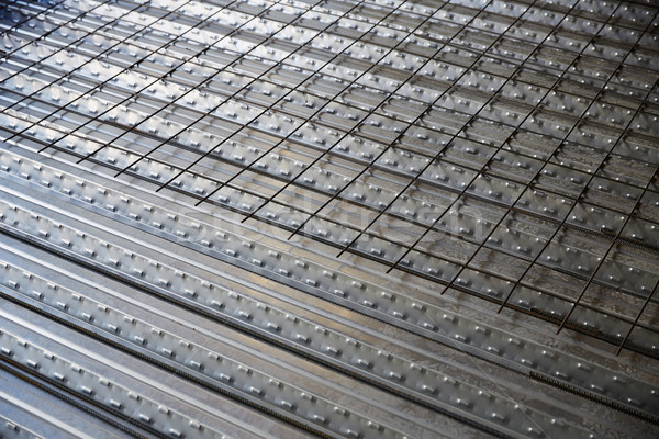 reinforced concrete slab sheet metal formwork Stock photo © lunamarina