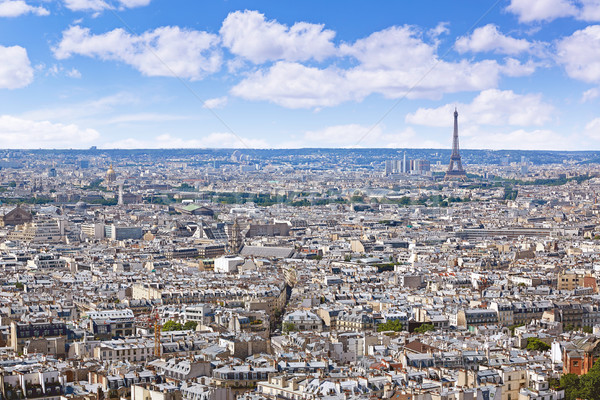 パリ スカイライン モンマルトル フランス 空 ストックフォト © lunamarina