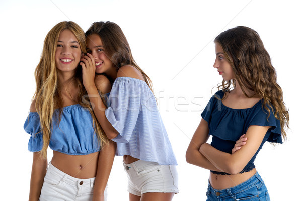подростков Лучшие друзья девушки печально отдельно Сток-фото © lunamarina