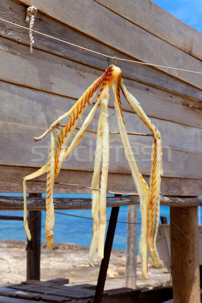 Aszalt hal tipikus étel mediterrán tengerpart Stock fotó © lunamarina
