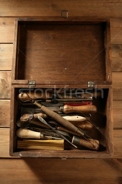 Stock photo: srtist hand tools for handcraft works 