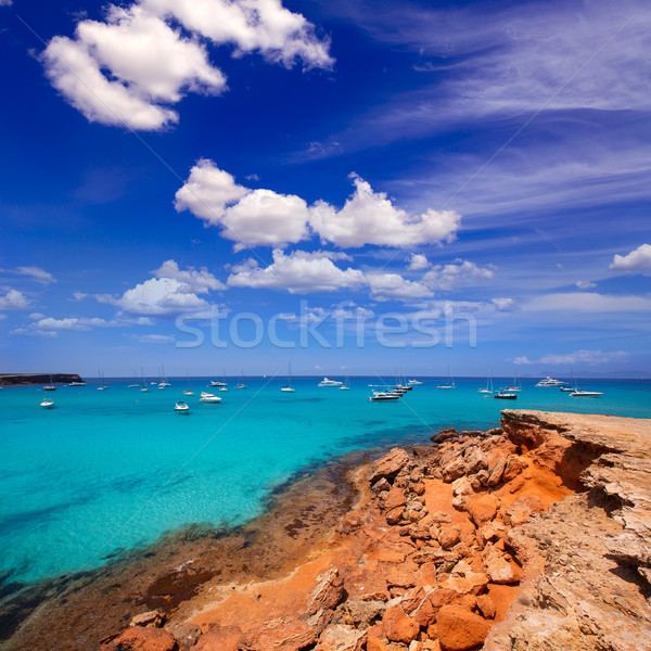 Formentera Cala Saona beach Balearic Islands Stock photo © lunamarina