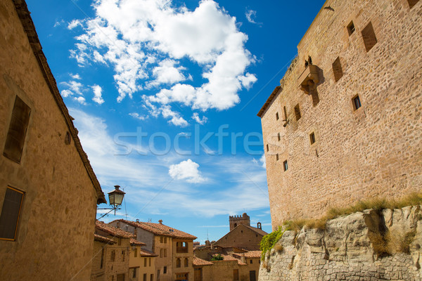 Muzułmanin zamek Hiszpania niebieski słoneczny niebo Zdjęcia stock © lunamarina