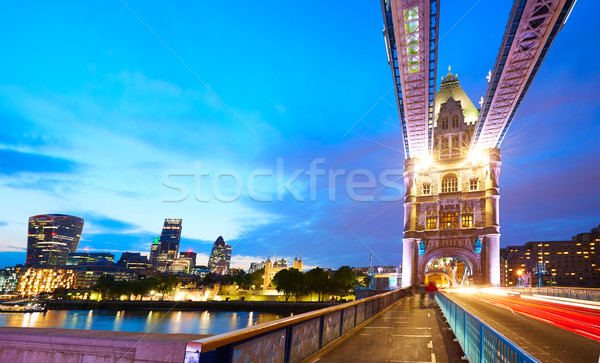 [[stock_photo]]: Londres · Tower · Bridge · coucher · du · soleil · thames · rivière · Angleterre