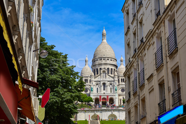 Sacre Coeur Basilique in Montmartre Paris Stock photo © lunamarina