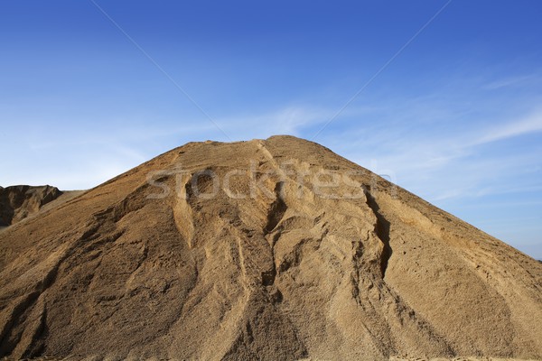 brown construction sand quarry mound Stock photo © lunamarina