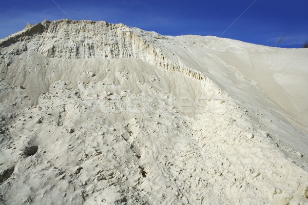 white sand mound quarry like moon landscape Stock photo © lunamarina