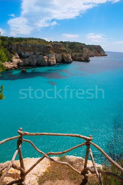 Cala Macarella Menorca turquoise Balearic Mediterranean Stock photo © lunamarina