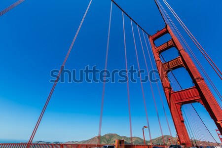 Golden Gate Bridge details San Francisco Californië USA hemel Stockfoto © lunamarina