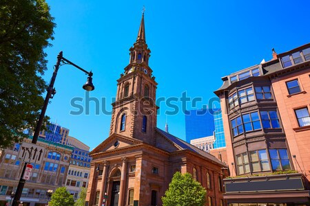 Boston Arlington Street Church in Massachusetts Stock photo © lunamarina